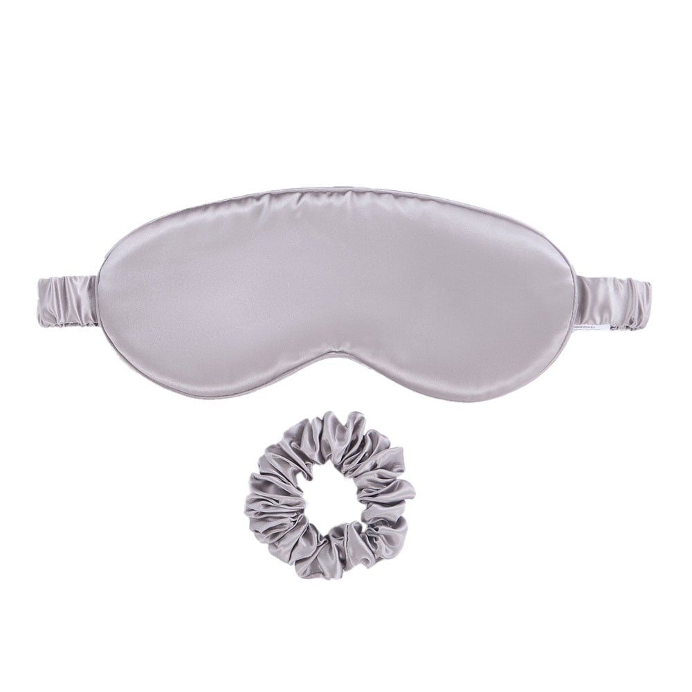 Šilkinė akių kaukė ir plaukų gumelė SILKEN