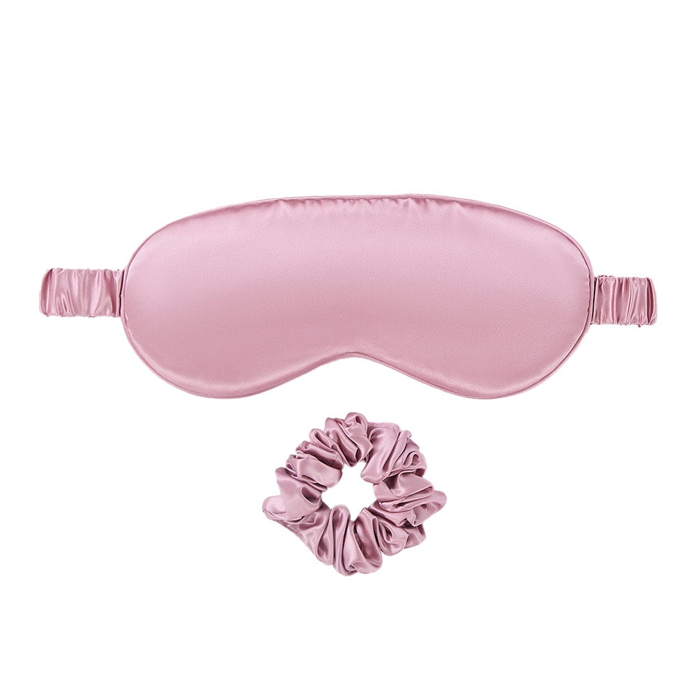 Šilkinė akių kaukė ir plaukų gumelė SILKEN