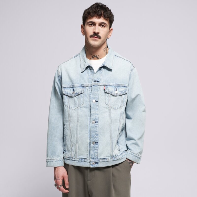 LEVI'S STRIUKĖ RELAXED FIT TRUCKER LIGHT INDIGO - WORN IN