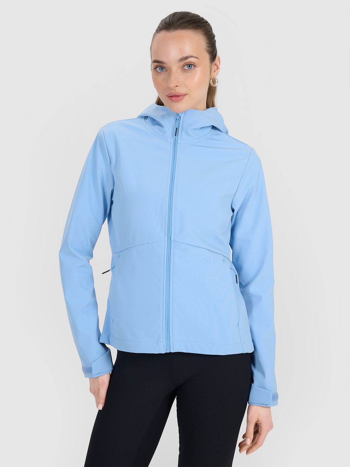 Moteriška softshell vėjui atspari striukė 5000 membrana - tamsiai mėlyna