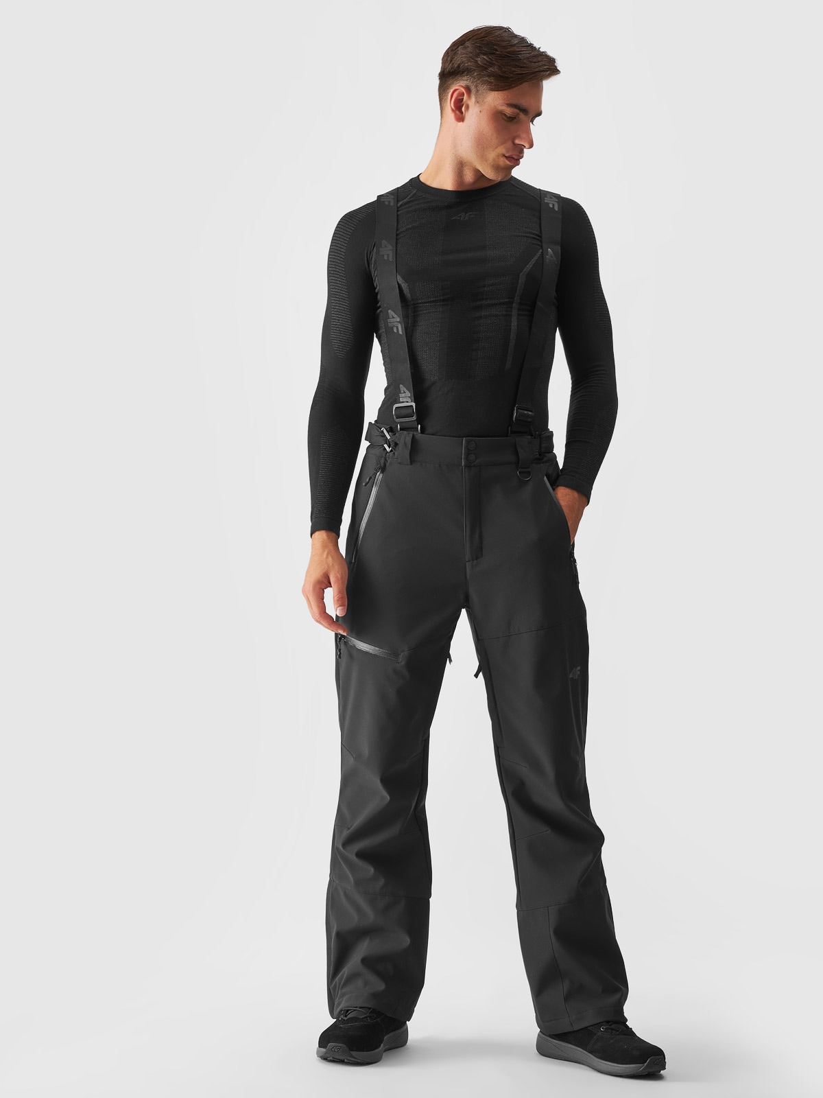 Vyriškos slidinėjimo kelnės 10000 membrana - juodos