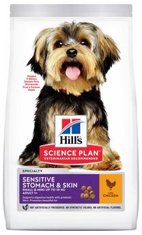 Sausas šunų maistas Hill's Science Plan Canine Adult Sensitive Stomach & Skin Small & Mini, vištiena, 6 kg