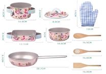 Žaisliniai virtuvės reikmenys, indų rinkinys I1778156, įvairių spalvų