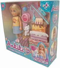 Lėlė Ankiki su kačiuku 606018, 13 cm