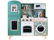 Vaikiška virtuvėlė, virtuvės prietaisų rinkinys Retro Vintage, žalia sp.