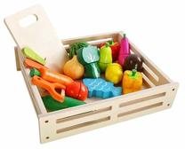 Žaisliniai virtuvės reikmenys, daržovių pjaustymo rinkinys 21942, įvairių spalvų