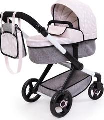 Lėlių vežimėlis Bayer Xeo 17031AA, rožinė sp./pilka sp.
