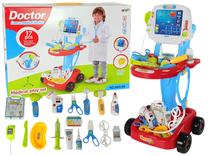 Žaislinis daktaro rinkinys, daktaro vežimėlis Medical Play Set
