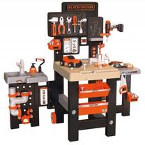 Žaislinis meistro įrankių rinkinys Smoby Black+Decker Mega Center, įvairių spalvų