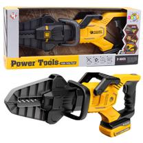 Žaislinis meistro įrankis, pneumatinės elektrinės žirklės Lean Toys Power Tools, juoda sp./geltona sp.
