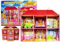 Lėlių namas, su priedais Lean Toys Large Villa, įvairių spalvų