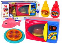 Žaisliniai virtuvės reikmenys, mikrobangų krosnelė Lean Toys Play At Home, įvairių spalvų