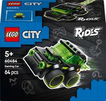 Konstruktorius „LEGO® City“ „Ratai“ – žaidimų lenktyninis automobilis, automobilio modelio rinkinys, 60484, 64 vnt.