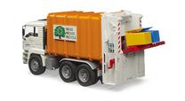  Žaislinė šiukšliavežė Bruder GARBAGE TRUCK 4080202-2696, 1:16, įvairių spalvų