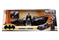  Žaislinis automobilis Metals Die Cast Batmobile and Batman, juoda sp.