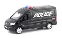  Žaislinis automobilis RMZ City Ford transit van police 554041P, juoda sp.