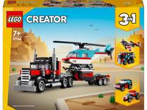 Konstruktorius LEGO® Creator 3in1 Bortinis sunkvežimis su sraigtasparniu 31146, 270 vnt.
