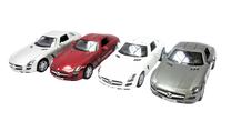  Žaislinis automobilis Kinsmart Mercedes Benz SLS AMG, 1:38, (spalva/dizainas parenkami atsitiktine tvarka)