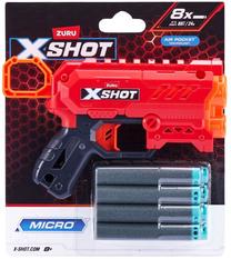 Žaislinis šautuvas su kulkomis Zuru X-Shot Micro 2.0 36726TQ1 Raudona sp./Oranžinė sp.