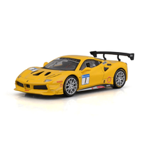  Žaislinis lenktyninis automobilis Bburago Ferrari 488 Challenge 2017 18-36306, 1:43, geltona sp.