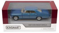  Žaislinis automobilis Kinsmart 1967 Chevrolet Impala KT5418, 1:43, mėlyna sp.