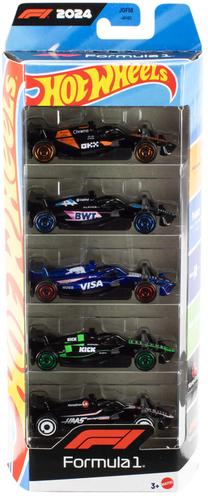 Automobilių rinkiniai Mattel Hot Wheels Race Team Formula 1 JGF58, 1:64, įvairių spalvų