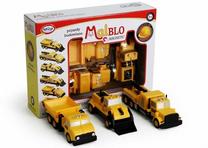  Statybos transporto priemonės Malik MalBlo Magnetic Construction Vehicles 9839361, geltona sp.