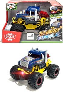  Žaislinis visureigis Simba Dickie Toys Monster Truck Sharp Eagle 376-4028, mėlyna sp./geltona sp.