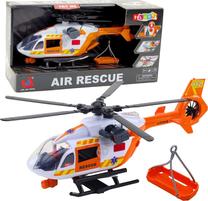  Žaislinis sraigtasparnis Lean Toys Air Rescue, 1:14, balta sp./oranžinė sp.