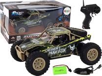  Rc visureigis Lean Toys Racing Rally Desert Truck, 1:24, ruda sp./žalia sp.