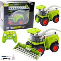  Rc kombainas Lean Toys Farm, 1:24, balta sp./žalia sp.