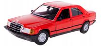  Žaislinis automobilis Bburago Mercedes Benz 190E 1987, 1:24, raudona sp.
