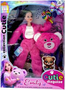 Lėlė Emily With Bear Costume QJ201C, 32 cm