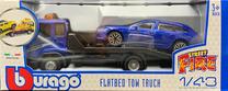  Automobilių transporteris Bburago Street Fire Flatbed Tow Truch GXP-777301, 1:43, mėlyna sp./juoda sp.