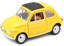  Žaislinis automobilis Bburago Car Fiat 500F 1:24 18-22098, geltona sp.