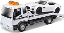  Žaislinis automobilių vilkikas Bburago Street Fire Flatbed Tow Truch 425659, balta sp.
