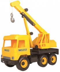  Žaislinis kranas Wader Middle Truck Crane 32122, geltona sp.