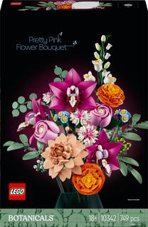 Konstruktorius LEGO® Botanicals Daili rausvų gėlių puokštė 10342, 749 vnt.
