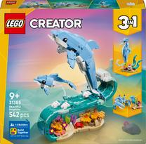 Konstruktorius LEGO® Creator 3 in 1 Jūrų gyvūnai: gražūs delfinai 31385, 542 vnt.