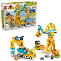 Konstruktorius LEGO® DUPLO® Town „3 in 1“ statybvietė ir transporto priemonės 10476, 84 vnt.