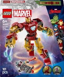 Konstruktorius LEGO® Marvel Geležinio žmogaus robotas prieš Altroną 76307, 101 vnt.