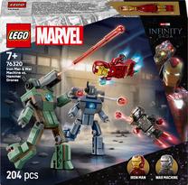 Konstruktorius LEGO® Marvel Geležinis žmogus ir Karo mašina prieš „Hammer“ dronus 76320, 204 vnt.