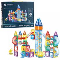 Magnetinis konstruktorius Springos KG0062, 134 vnt., įvairių spalvų