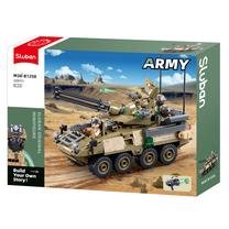 Konstruktorius Sluban Army Stryker ADS, 320 vnt., įvairių spalvų