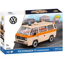 Konstruktorius, automobilis Cobi Volkswagen T3 Krankenwagen 24636, 141 vnt., įvairių spalvų