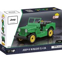Konstruktorius, automobilis Cobi Jeep Willys CJ-2A 24517, 111 vnt., žalia sp.
