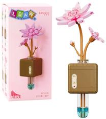 Konstruktorius Lean Toys Pink Lotus, 376 vnt., įvairių spalvų