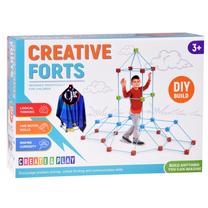 Šiaudelių konstruktorius Creative Forts ZA5907, 89 vnt., įvairių spalvų