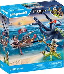 Konstruktorius Playmobil Pirates Battle Against The Giant Octopus 71419, 44 vnt., įvairių spalvų