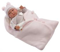 Lėlė - kūdikis Llorens, 42 cm, rožinė sp.